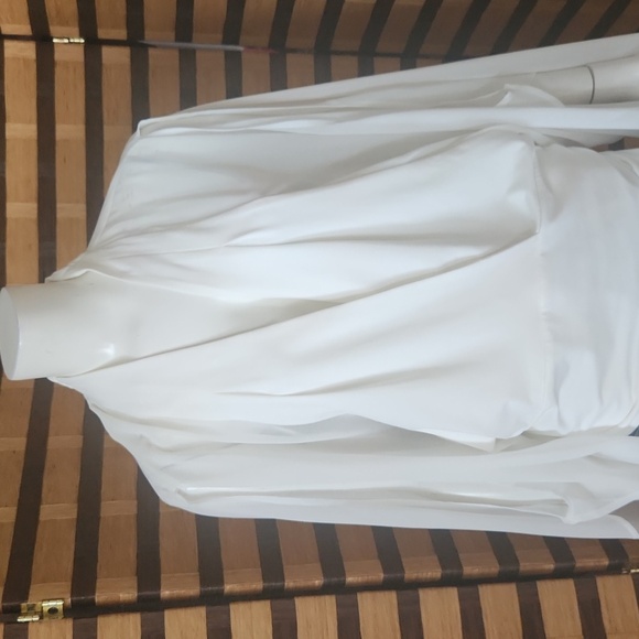 NWT! Bebe split chiffon sleeve spandex body - Picture 4 of 16